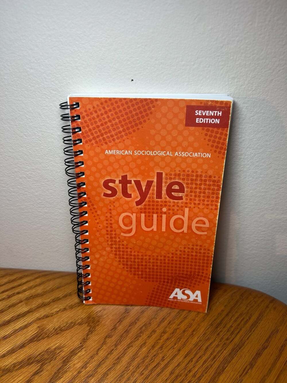 ASA Style Guide Seventh Edition Spiral-Bound